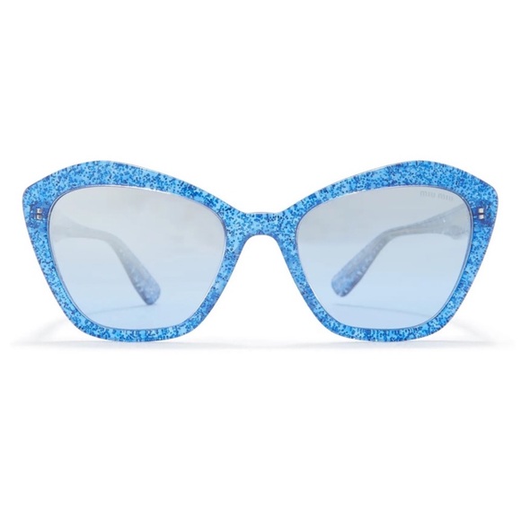 GUC Blue Miu Miu Sunglasses - Picture 3 of 7